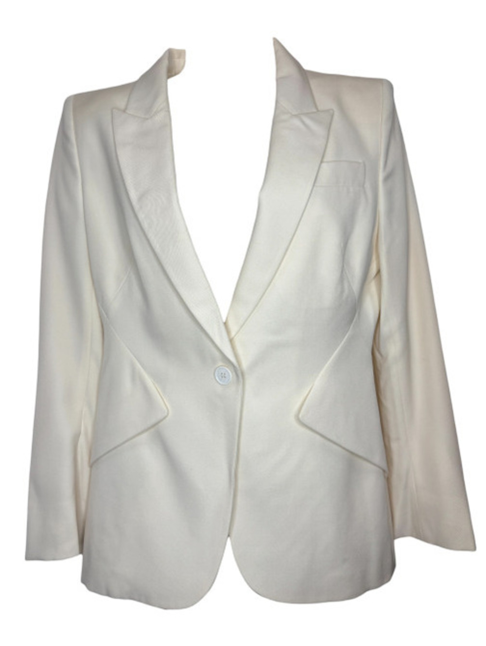 Alexander McQueen 2016 Wool Blazer in Cream